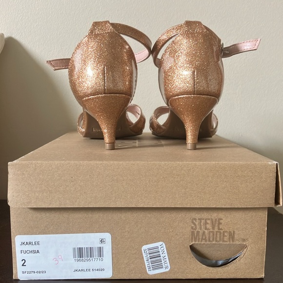 Steve Madden rose gold glitter shoe - Picture 4 of 7